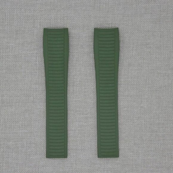 Tempomat FKM Vulcanized Green Rubber Strap for Patek Aquanaut 5167 Patek 5164